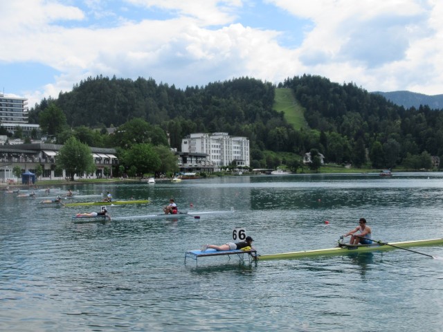 Roei wedstrijden in Bled